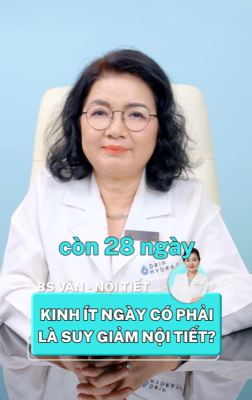 Bác sĩ Vân giải đáp: Kinh nguyệt ít ngày có phải là dấu hiệu suy giảm nội tiết nữ?